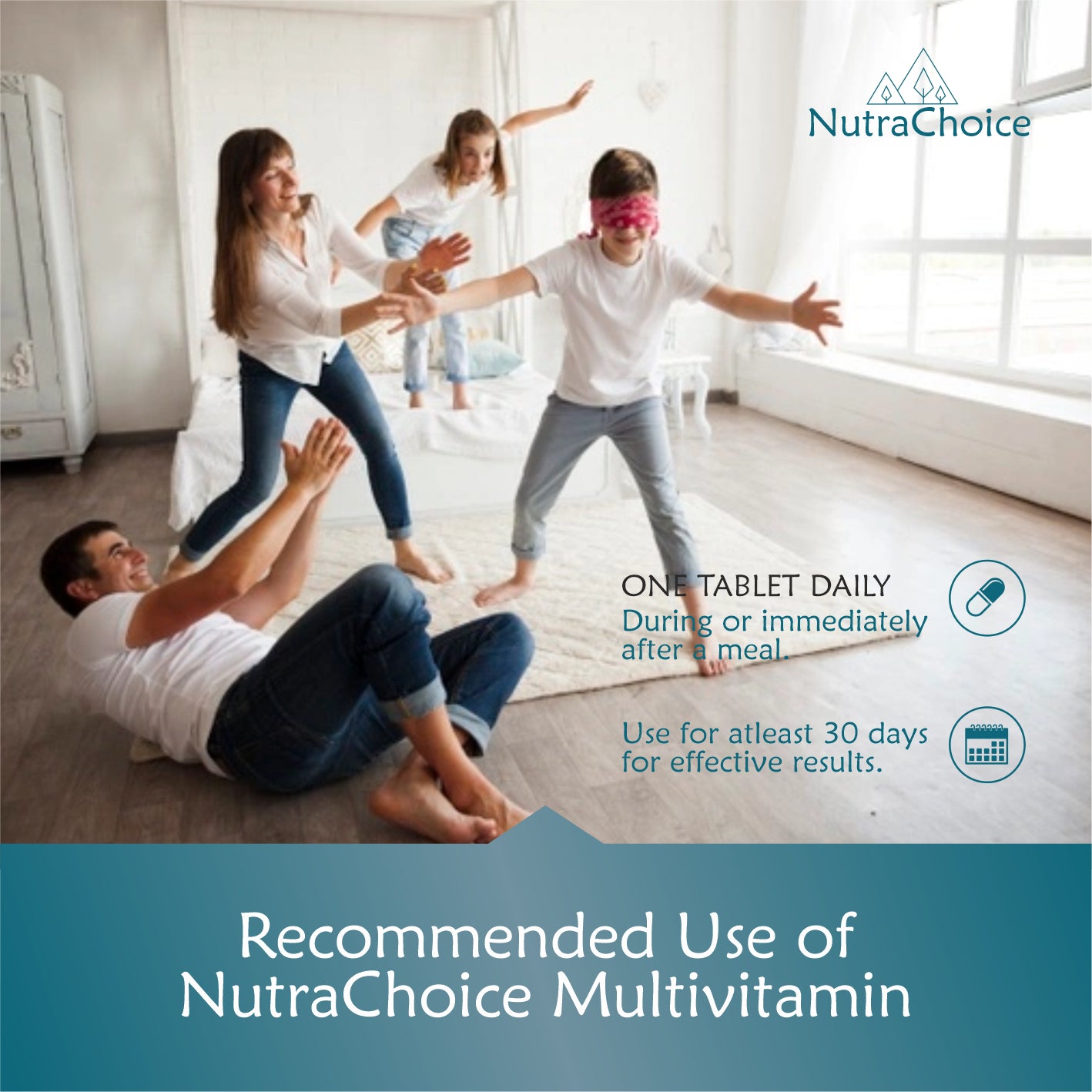 NutraChoice Multivitamin Tablet for Men & Women (120 Tablets) With Probiotics, Vitamin C, E, B12, Zinc, Bones, Biotin, Amino Antioxidants for Healthy Hair, Strength, Stamina, Skin & Nails.